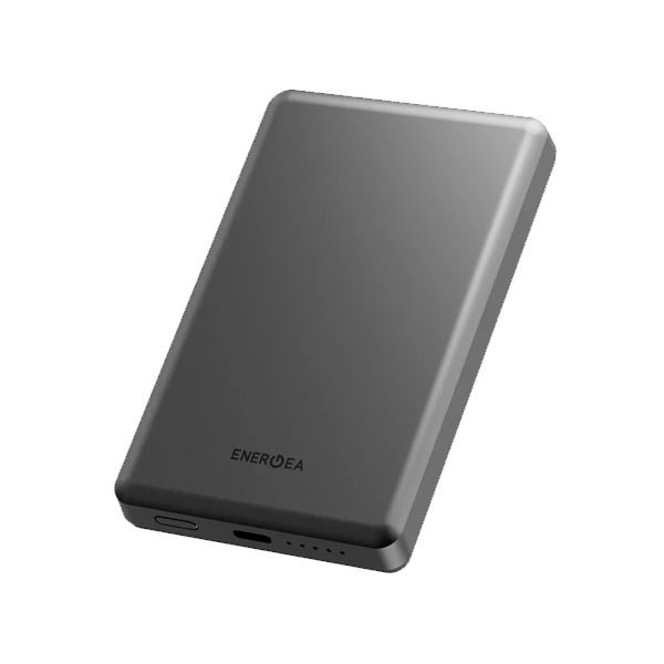 بطارية متنقلة Energea Alupac Air مغناطيسية فائقة النحافة – بسعة 5000mAh، قدرة 15 واط | أسود بطارية متنقلة Energea Alupac Air مغناطيسية فائقة النحافة – بسعة 5000mAh، قدرة 15 واط | أسود